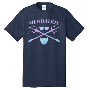 Merdaddy Security Merman Merdad Daddy Costume Fathers Day Tall T-Shirt