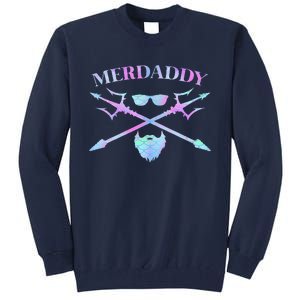 Merdaddy Security Merman Merdad Daddy Costume Fathers Day Tall Sweatshirt