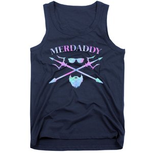 Merdaddy Security Merman Merdad Daddy Costume Fathers Day Tank Top