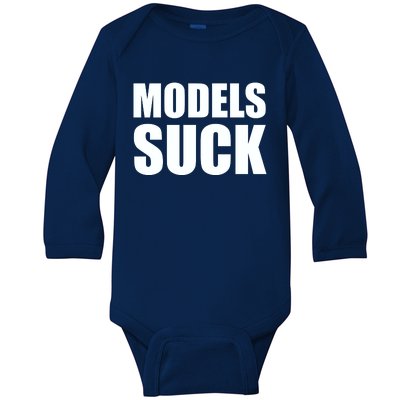 Models Suck Baby Long Sleeve Bodysuit