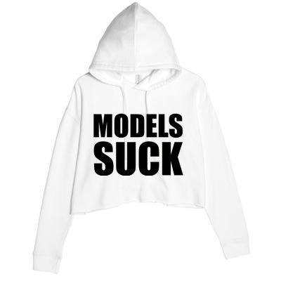 Models Suck Crop Fleece Hoodie