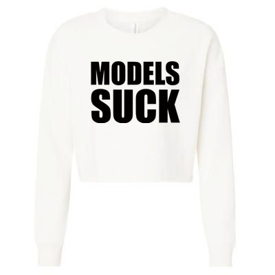 Models Suck Cropped Pullover Crew