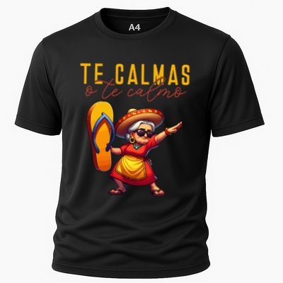 Mexican Spanish Mother Mom Expression Te Calmas O Te Calmo. Performance Shirt