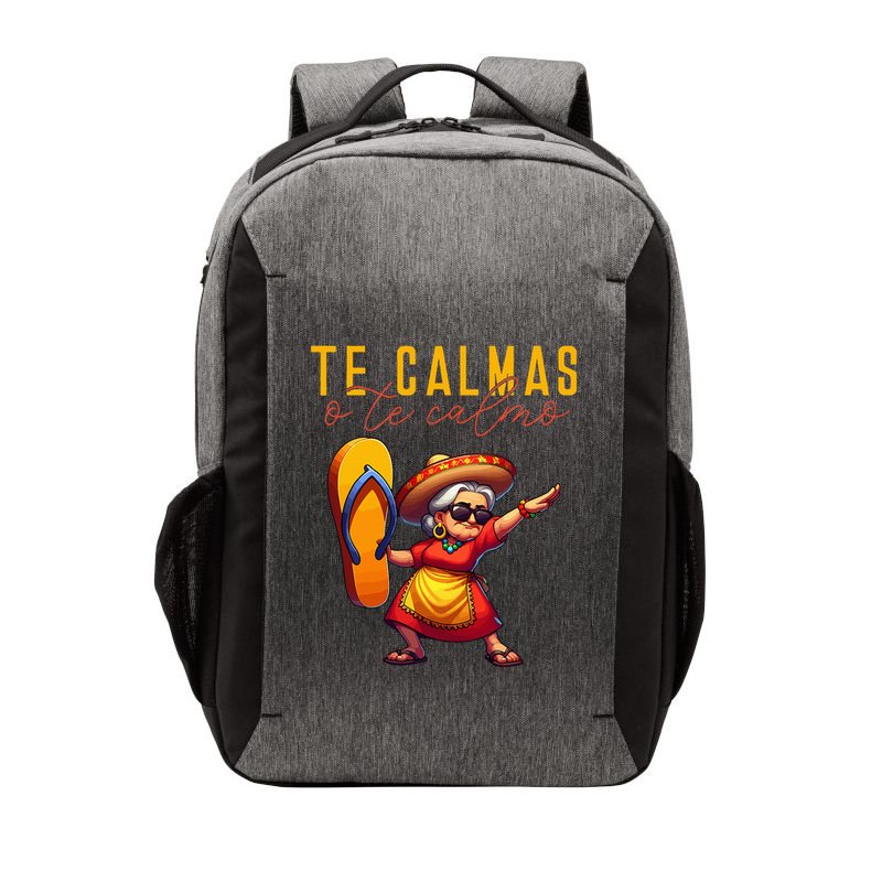 Mexican Spanish Mother Mom Expression Te Calmas O Te Calmo. Vector Backpack