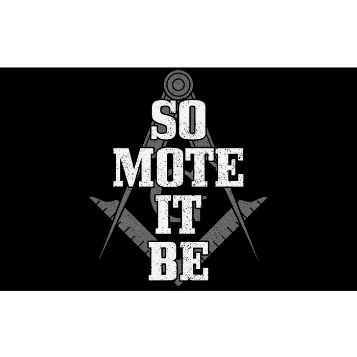 Mason So Mote It Be Freemason Masonic Square & Compass Bumper Sticker