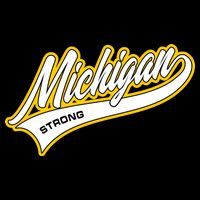 Michigan Strong Cropped Pullover Crew