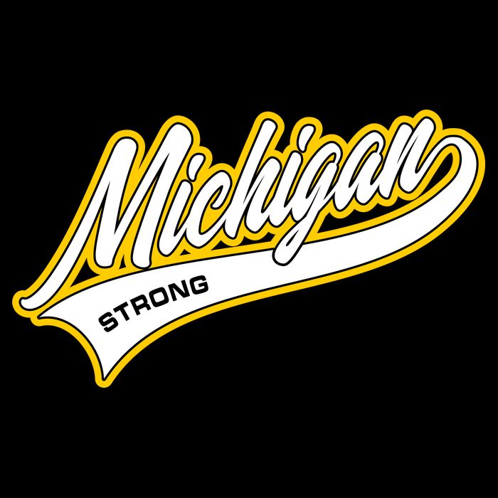 Michigan Strong Cropped Pullover Crew
