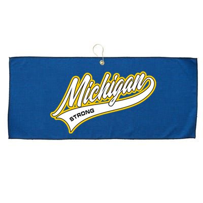 Michigan Strong Large Microfiber Waffle Golf Towel