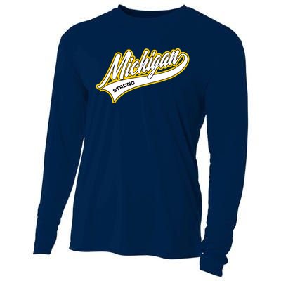 Michigan Strong Cooling Performance Long Sleeve Crew