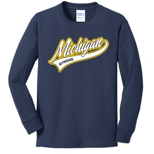 Michigan Strong Kids Long Sleeve Shirt