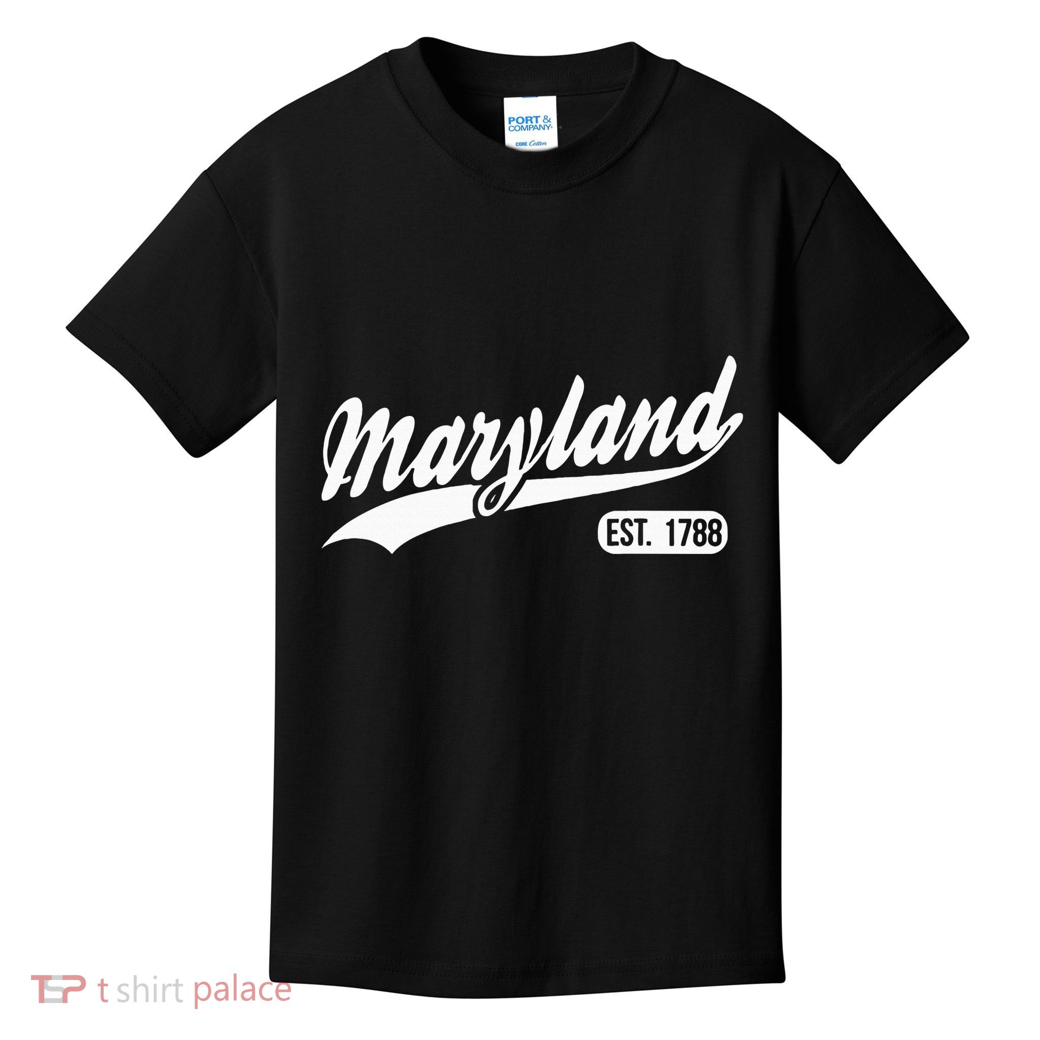 Maryland State Map Maryland Home Kids T-Shirt