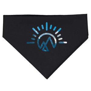 Morning Sky Mountain Climbing USA-Made Doggie Bandana