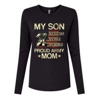 My Son My Soldier My Pride My Hero Proud Mom Womens Cotton Relaxed Long Sleeve T-Shirt