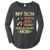 My Son My Soldier My Pride My Hero Proud Mom Women's Perfect Tri Tunic Long Sleeve Shirt