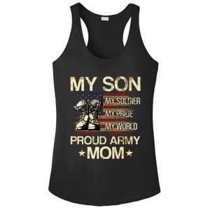 My Son My Soldier My Pride My Hero Proud Mom Ladies PosiCharge Competitor Racerback Tank