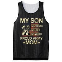 My Son My Soldier My Pride My Hero Proud Mom Mesh Reversible Basketball Jersey Tank