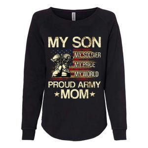 My Son My Soldier My Pride My Hero Proud Mom Womens California Wash Sweatshirt