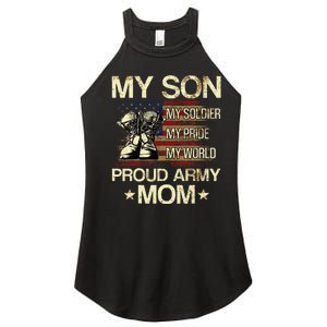 My Son My Soldier My Pride My Hero Proud Mom Women's Perfect Tri Rocker Tank