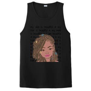 My Skin My Hair Is Beautiful Black Black History Month Cute Gift PosiCharge Competitor Tank