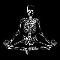 Meditating Skeleton Sustainable Bucket Hat