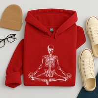 Meditating Skeleton Hoodie