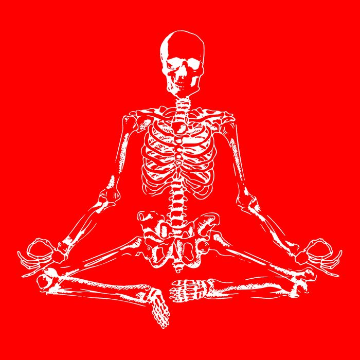 Meditating Skeleton Flatbill Hat
