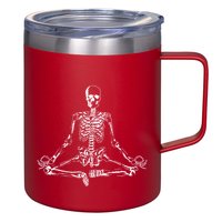 Meditating Skeleton 12oz Stainless Steel Coffee Mug