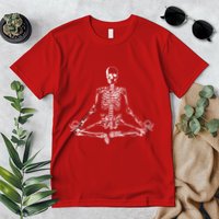 Meditating Skeleton Premium T-Shirt