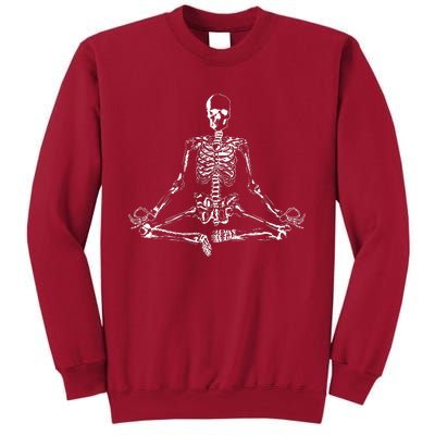 Meditating Skeleton Tall Sweatshirt