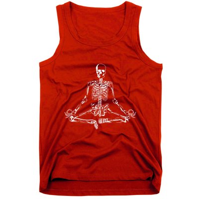 Meditating Skeleton Tank Top