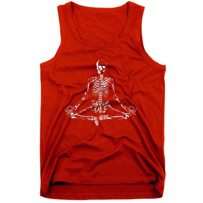 Meditating Skeleton Tank Top