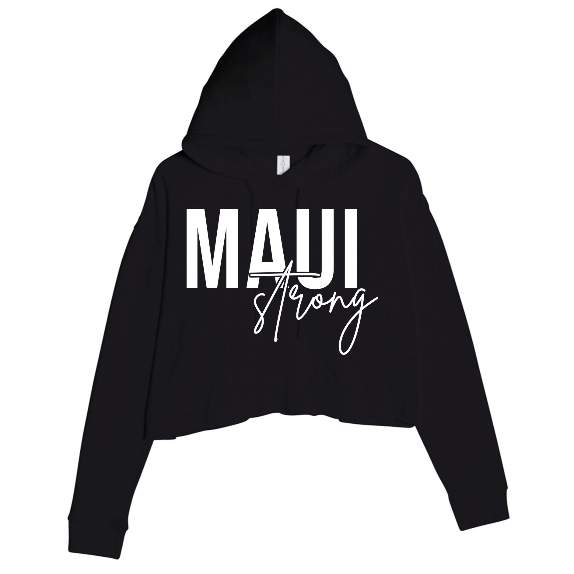Maui Strong Crop Fleece Hoodie