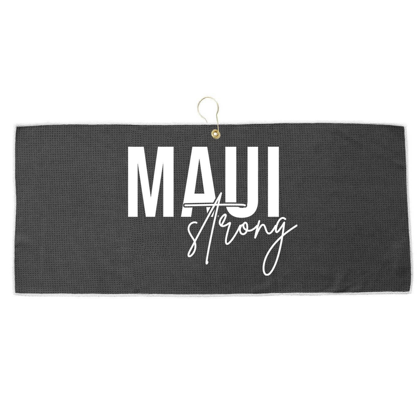 Maui Strong Large Microfiber Waffle Golf Towel