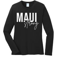 Maui Strong Ladies Long Sleeve Shirt