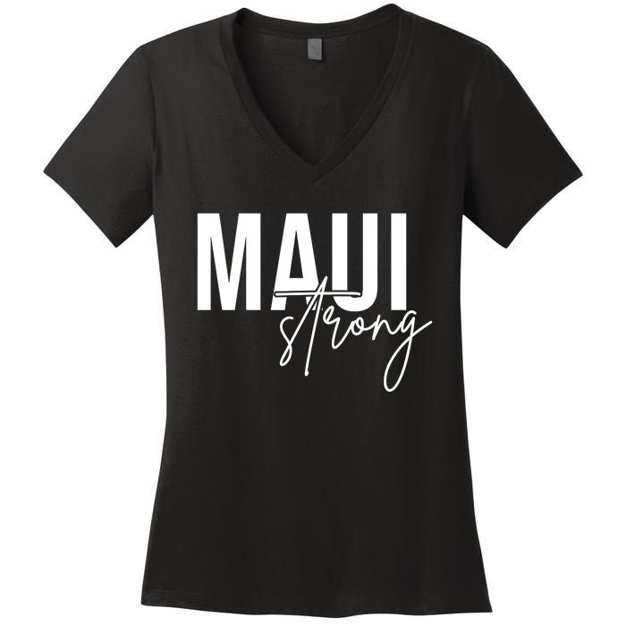 Maui Strong Women's V-Neck T-Shirt