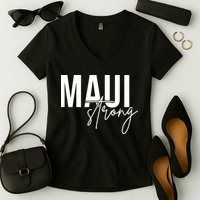 Maui Strong Women's V-Neck T-Shirt
