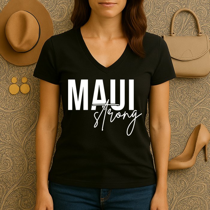 Maui Strong Women's V-Neck T-Shirt