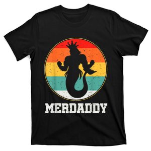 Merdaddy Security Merman Mermaid Daddy Fish Fathers Day T-Shirt