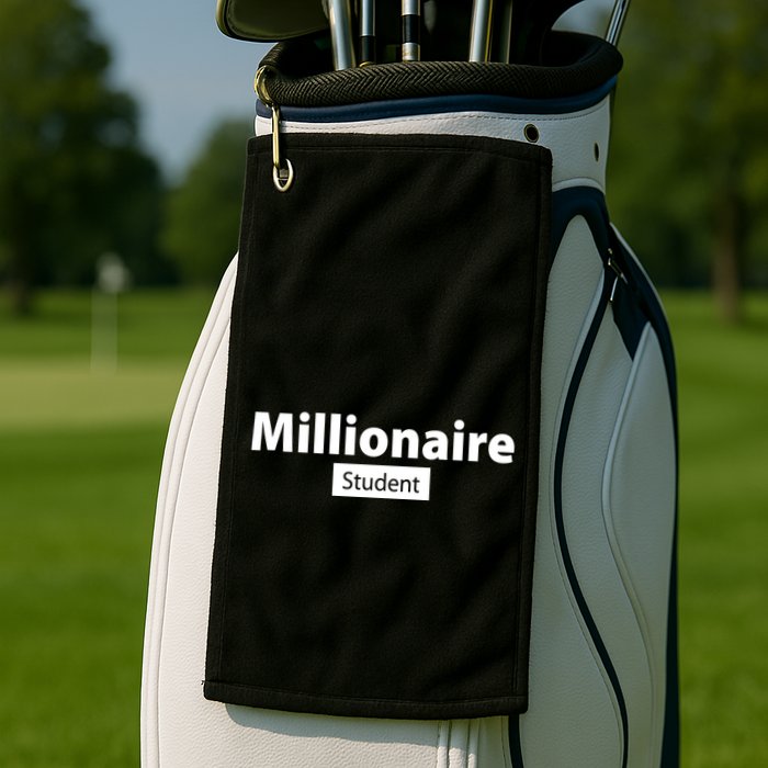 Millionaire Student Golf Towel