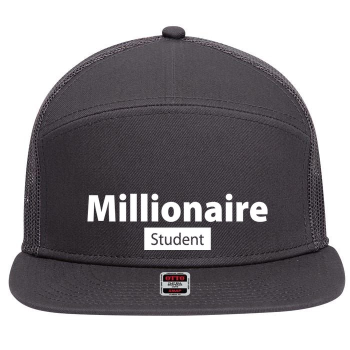 Millionaire Student 7 Panel Mesh Trucker Snapback Hat