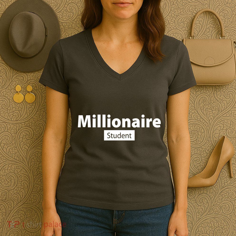 Millionaire Student Women's V-Neck T-Shirt