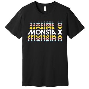 Monsta Simple Minimalist X Band Premium T-Shirt