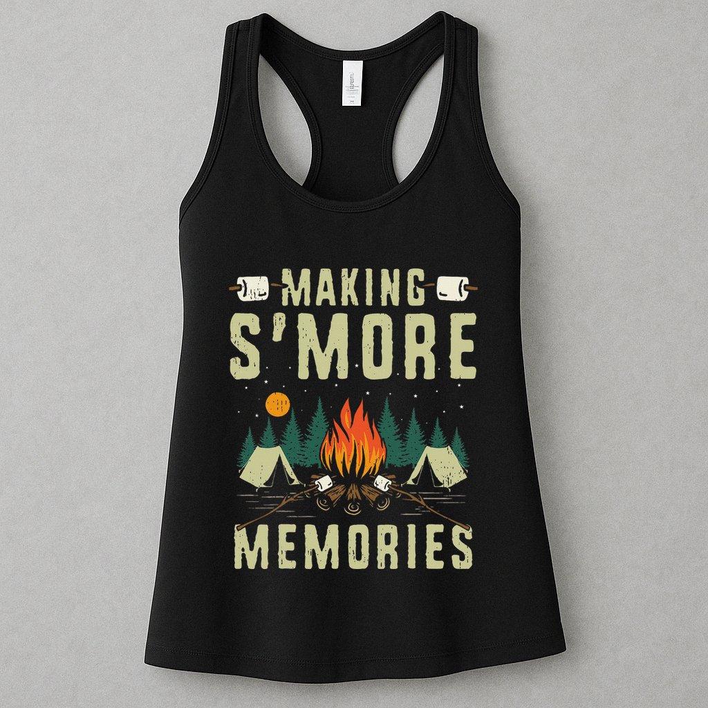 Making SMore Memories Camping Lover Matching Family Camping Womens Tank Top