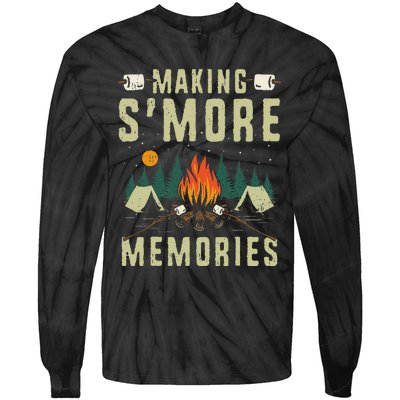 Making SMore Memories Camping Lover Matching Family Camping Tie-Dye Long Sleeve Shirt