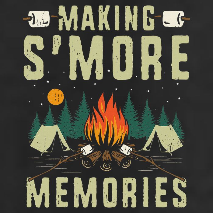 Making SMore Memories Camping Lover Matching Family Camping Golf Towel