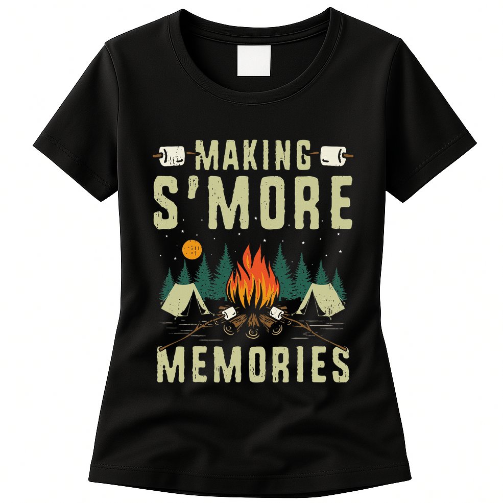 Making SMore Memories Camping Lover Matching Family Camping Womens T-Shirt
