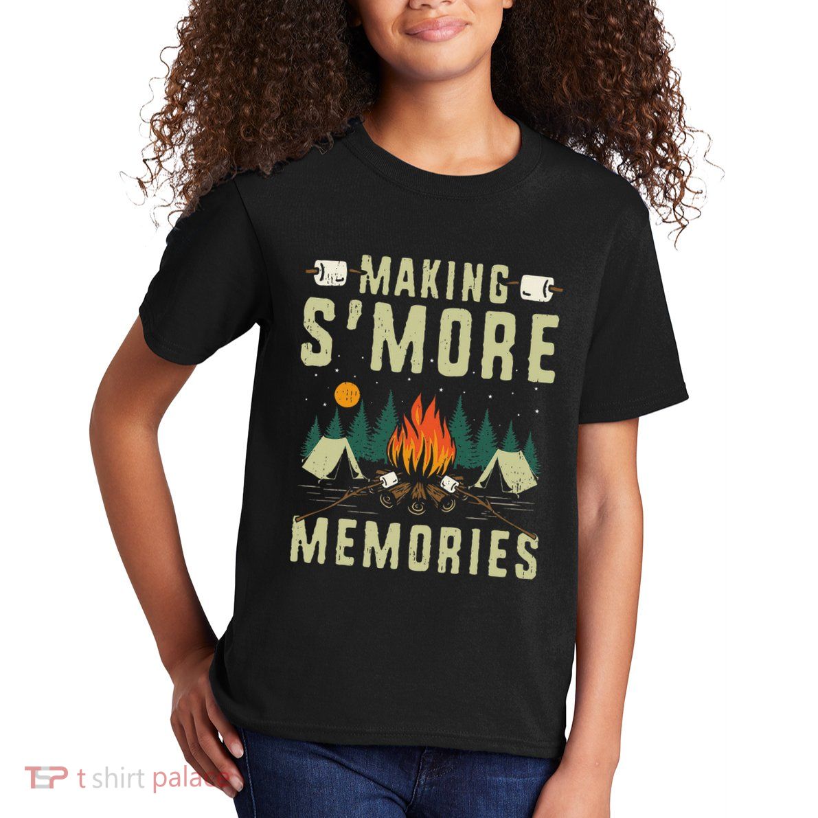 Making SMore Memories Camping Lover Matching Family Camping Kids T-Shirt