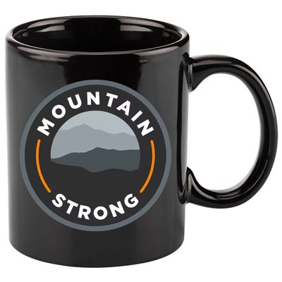 Mountain Strong 11oz C Handle Ceramic Mug