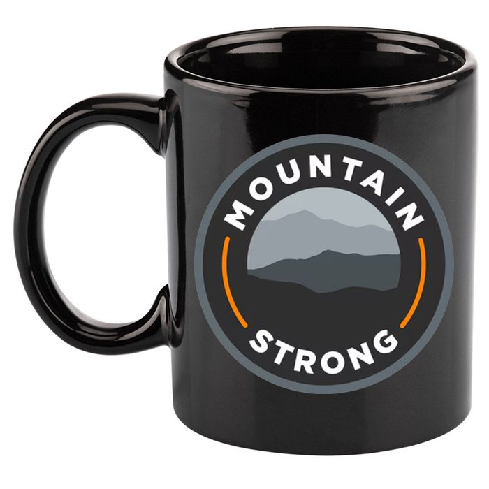 Mountain Strong 11oz C Handle Ceramic Mug