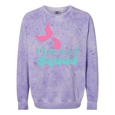 Mermaid Squad Colorblast Crewneck Sweatshirt